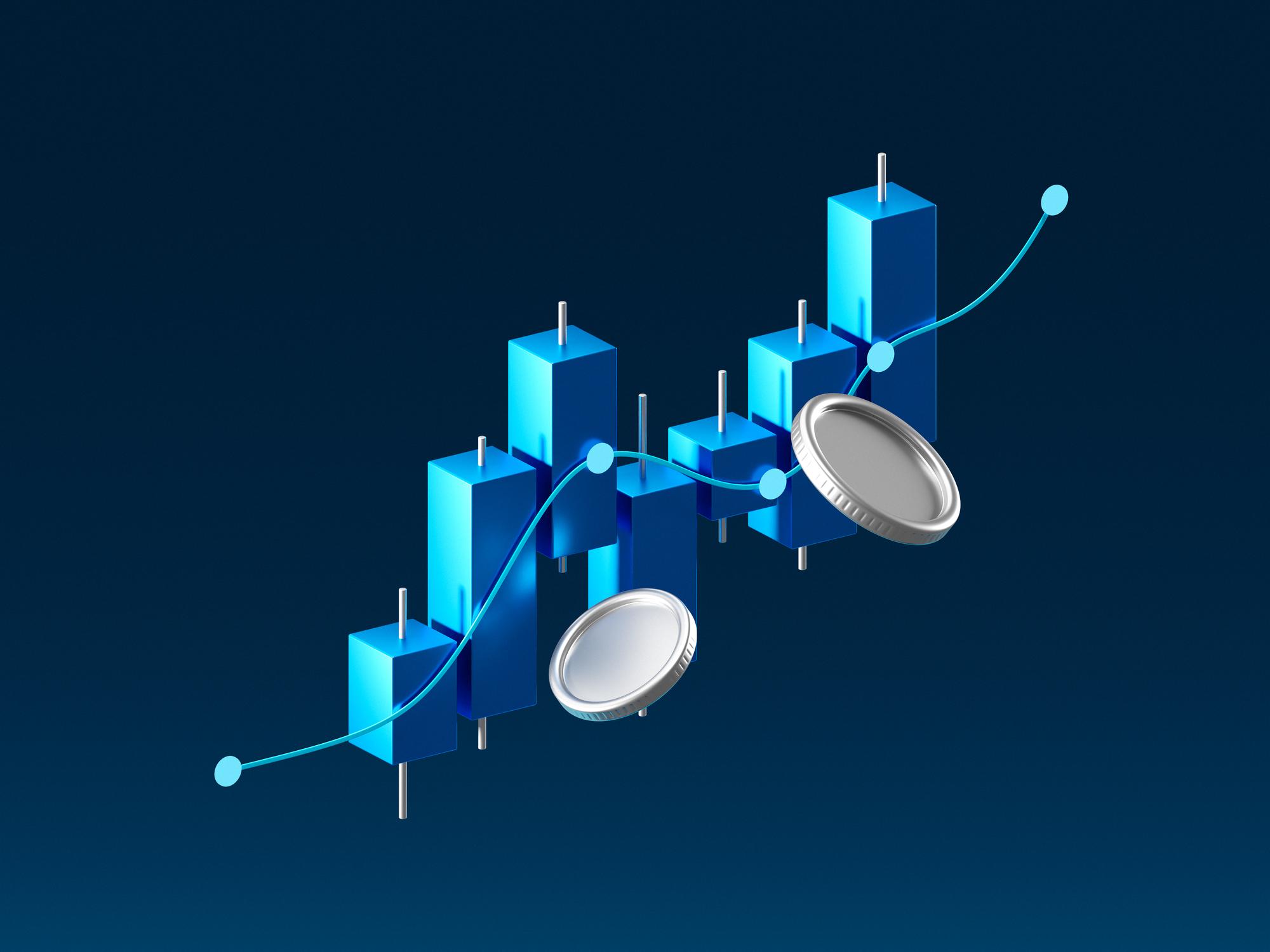 Professional trading platform with financial graphs and analytics